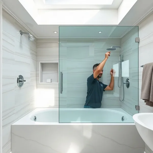 Professional Bathtub Glass Panel Installation in Dubai carried out by a licensed technician