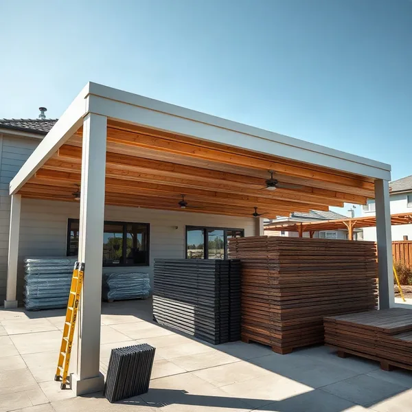 Professional Fixed Roof Pergola Installation in Dubai carried out by a licensed technician