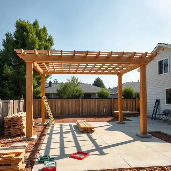 Professional Freestanding Pergola Installation in Dubai carried out by a licensed technician