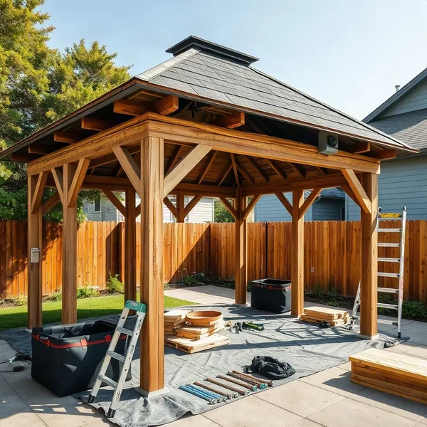 Professional Gazebo Repair in Dubai carried out by a licensed technician