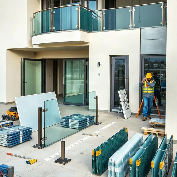 Professional Glass Balcony Railing in Dubai carried out by a licensed technician