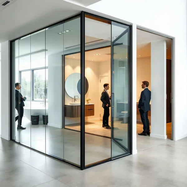 Professional Interior Glass Partitions in Dubai carried out by a licensed technician
