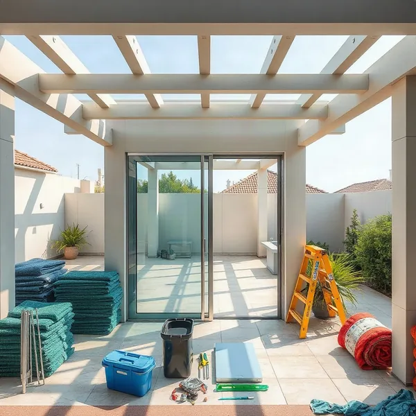 Professional Non Thermal Break Hinged Door Installation in Dubai carried out by a licensed technician