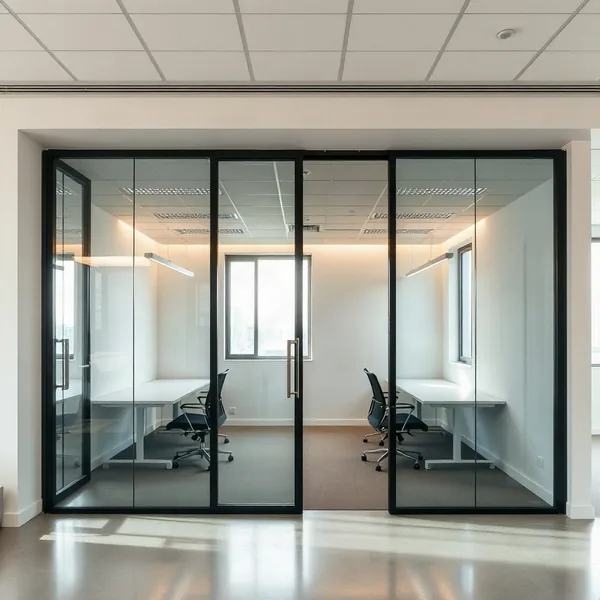Professional Office Cabin Glass Partition in Dubai carried out by a licensed technician