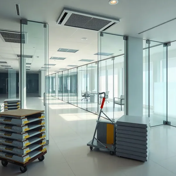 Professional Office Glass Partition Dubai in Dubai carried out by a licensed technician