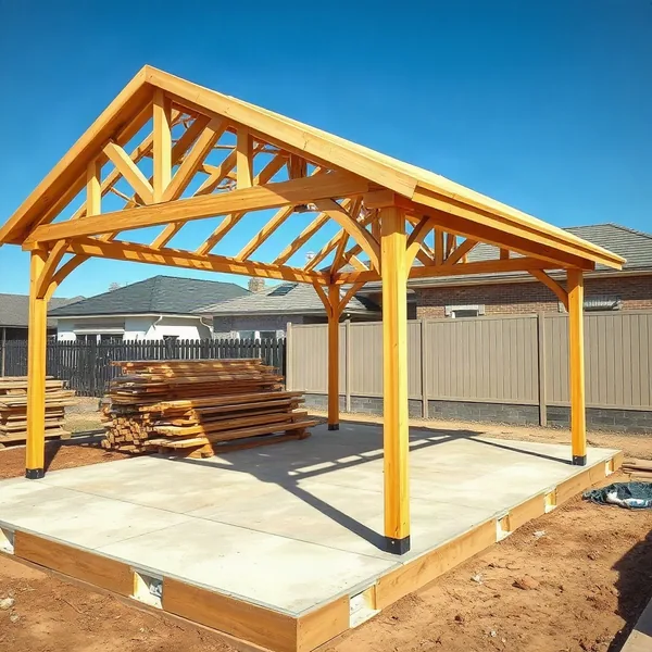 Professional Pavilion Gazebo Construction in Dubai carried out by a licensed technician