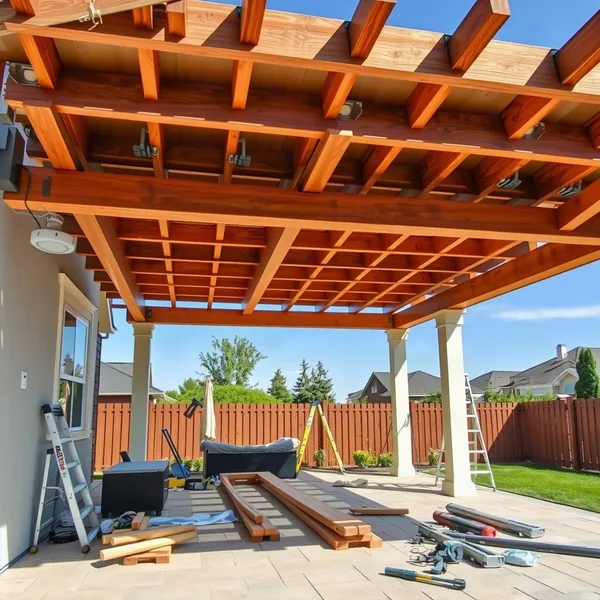Professional Pergola Repair in Dubai carried out by a licensed technician