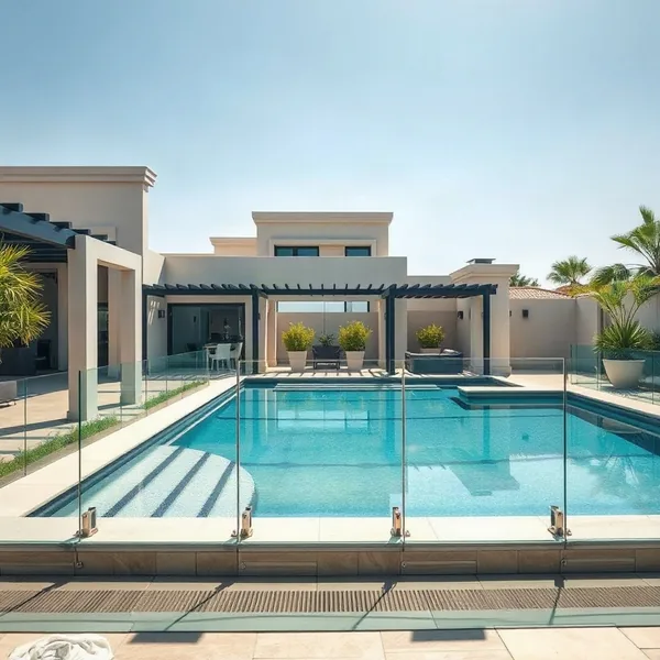 Professional Pool Glass Fencing Dubai in Dubai carried out by a licensed technician