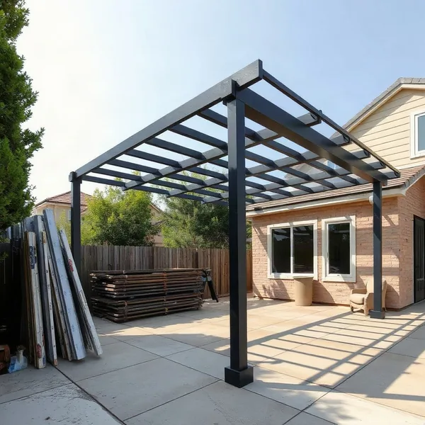 Professional Steel Pergola Installation in Dubai carried out by a licensed technician