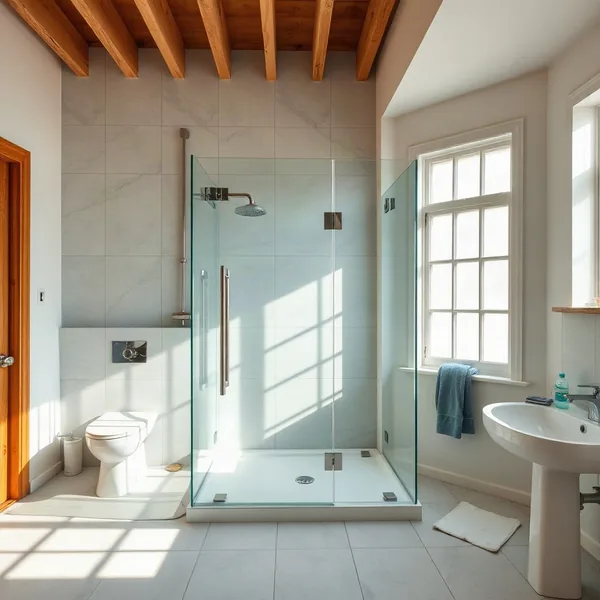 Professional Walk In Shower Glass Partition in Dubai carried out by a licensed technician
