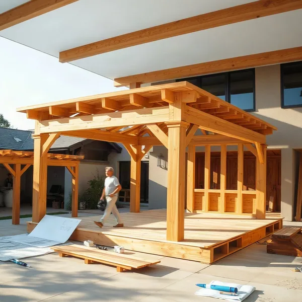 Professional Wooden Gazebo Design in Dubai carried out by a licensed technician